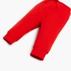 Комплект: джемпер и брюки Крошка Я «Новогодние зверята», рост 62-68 см, цвет красный/белый - Фото 9
