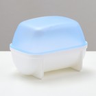 Туалет для грызунов "Пижон", 10,2 х 7,2 х 7,2 см, синий - Фото 3