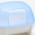 Туалет для грызунов "Пижон", 10,2 х 7,2 х 7,2 см, синий - Фото 4