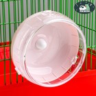 Колесо для грызунов, 14 см, тихое, розовое - Фото 1