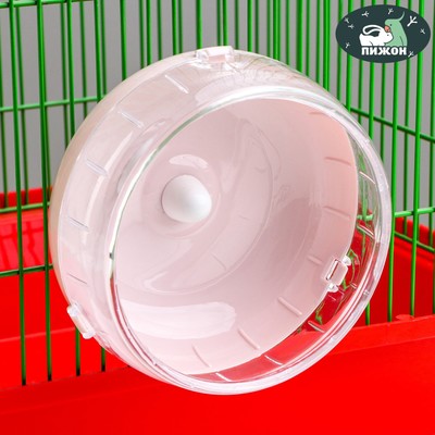 Колесо для грызунов, 14 см, тихое, розовое