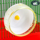 Колесо для грызунов, 14 см, тихое, жёлтое - Фото 1