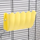 Кормушка для сена наружная, 25 х 15,7 х 7 см, жёлтая - фото 22804473