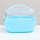 Переноска для грызунов "Пижон", 23 х 16 х 15 см, синяя - Фото 4