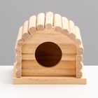 Домик для грызунов деревянный,  11 х 10 х 9 см - Фото 2