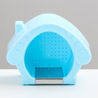 Домик для грызунов, 13.5×9×10.5 см, охлаждающий, пластик, голубой - Фото 2