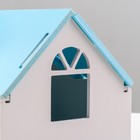 Домик для грызунов "Изба", голубой 23 х 15 х 15 см - фото 9508003