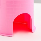 Домик для грызунов "Лесенка" с поилкой 12 х 12 см, розовый - Фото 5