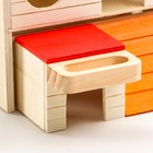 Дом для грызунов с лесенкой и кормушкой, дерево 17 х 9 х 16 см - фото 24338500