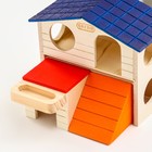 Дом для грызунов с лесенкой и кормушкой, дерево 17 х 9 х 16 см - фото 24338501