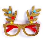 Очки карнавальные новогодние «Рожки» - фото 53699492