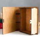 Новогодняя деревянная шкатулка-книга «Снегири» 14×12×5 см - Фото 4