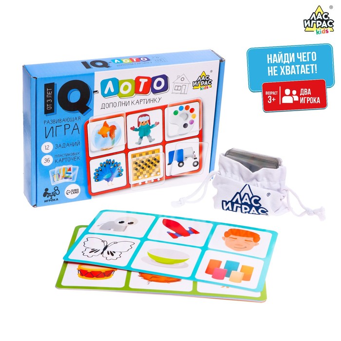 

Развивающая игра IQ-лото «Дополни картинку»
