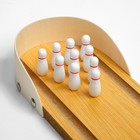 Мини-боулинг настольный, 29.5×10 см, кегли 3×1 см - Фото 3