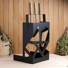 Дровница  "Prizma" 3 предмета 40х40х95 см - фото 21772569