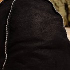 Шапка для бани и сауны «Классика», овчина, скорняжный шов, чёрная - Фото 4