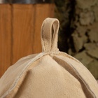 Шапка для бани и сауны «Премиум», овчина, бежевая - Фото 2