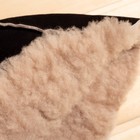 Шапка для бани из овчины "Премиум" прямострочный шов, коричневый - Фото 4