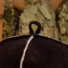 Шапка для бани из овчины "Премиум" прямострочный шов, коричневый - Фото 5