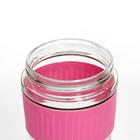 Термостакан Мастер К, 350 мл, стекло, розовый - Фото 3