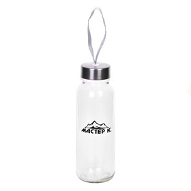 Бутылка для воды "Мастер К.", 300 мл, 17 х 4.5 см, стеклянная