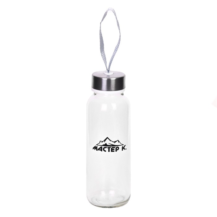 Бутылка для воды "Мастер К.", 300 мл, 17 х 4.5 см, стеклянная - Фото 1