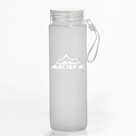 Бутылка для воды "Мастер К", 400 мл, 19.4 х 6 см, стеклянная