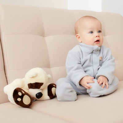 Комбинезон детский MINAKU, серый, рост 62-68 см