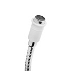 УЦЕНКА Смеситель для кухни ZEIN ZC2033, гибкий излив, кран-букса латунь 1/2", белый/хром - Фото 3