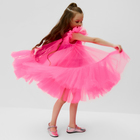 Платье детское с пышной юбкой KAFTAN, рост 134-140, ярко розовый - Фото 3