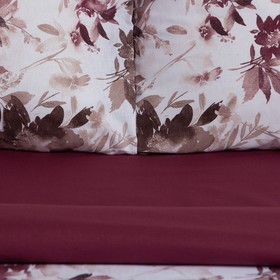 

Постельное бельё Этель 1.5сп Flower illusion 143х215см,150х14см,50х70см-2 шт, поплин,125 г/м2