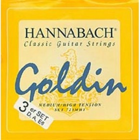 Комплект басовых струн (3шт) для классической гитары7257MHT GOLDIN карбон/голдин