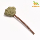 Игрушка для кошек из кошачьей мяты «Лапа» на палочке из мататаби, 13 см - Фото 2