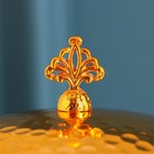 Блюдо для подачи с крышкой Доляна Goldie, 15×10 см, цвет золотой - фото 24650664