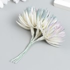 Декор для творчества "Игольчатая астра" 1 букет=6 цветков сиренево-белый 4х13 см  (артикул 9022664)  большой выбор товаров оптом и в розницу по низким ценам с доставкой