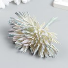 Декор для творчества "Игольчатая астра" 1 букет=6 цветков сиренево-белый 4х13 см  (артикул 9022664)  большой выбор товаров оптом и в розницу по низким ценам с доставкой