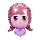 Шар фольгированный 25" «Милая куколка», фиолетовое платье - Фото 2