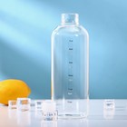 Бутылка для воды стеклянная «Лаго», 750 мл, h=23 см, с маркёром времени - Фото 2
