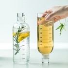 Бутылка для воды стеклянная «Лаго», 750 мл, h=23 см, с маркёром времени - Фото 6