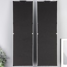 Подсвечник пластик, стекло на 1 свечу "Зеркальные узоры" набор 2 шт d-4 см белая 8х13х40 см   906886 - фото 25487086