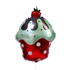 Шар фольгированный 28" «Пироженка с клубникой» (комплект 5 шт) - фото 31408001