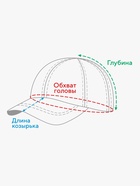 Бейсболка детская MINAKU, размер 52-54, жёлтая - фото 48478499