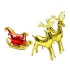 Воздушные шары фольгированные «Новогодняя композиция», набор 3 шт., под воздух - Фото 2