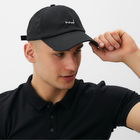 Бейсболка MINAKU, цвет черный, размер 56-58 - фото 807503552