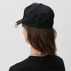 Бейсболка женская MINAKU цвет чёрный/золотой, размер 56-58 - фото 24243467