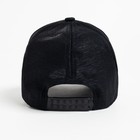 Бейсболка женская MINAKU цвет чёрный/серебряный, размер 56-58 - фото 24642861