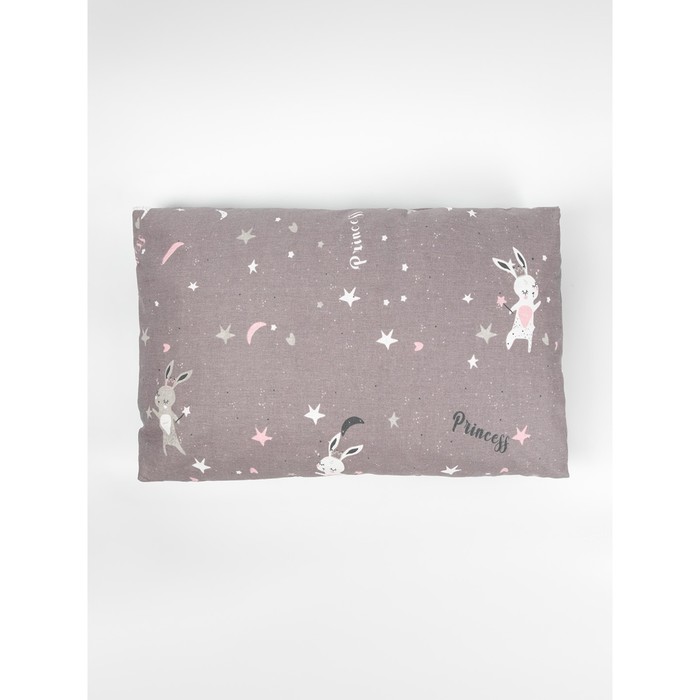 Наволочка Princess, размер 40х60 см, цвет серый, розовый - Фото 1
