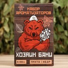 Набор ароматизаторов «Хозяин бани», в подарочной коробке, пихта, кедр, 2 шт. по 100 мл - Фото 2