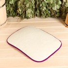 Коврик для бани светлый, с цветной окантовкой МИКС 9250541