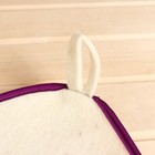 Коврик для бани светлый, с цветной окантовкой МИКС 9250541